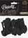 Balona zbukuruese Godan Pastel Beauty&amp;Charm Black, 13 cm, set me 20 copë, të zeza