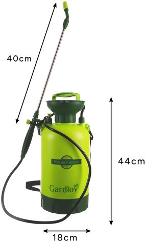 Spruc me presion Gardlov 25581, 5L, me pompë dore, jeshil
