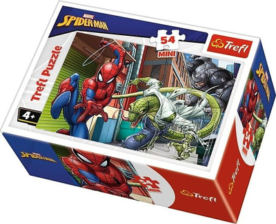 Puzzle mini Trefl Spiderman, 54 pjesë, për fëmijë, shumëngjyrësh
