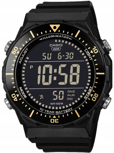 Ora sportive Casio AE-1700H-1BVEF, digjitale, rezistente ndaj ujit 100m, e zezë