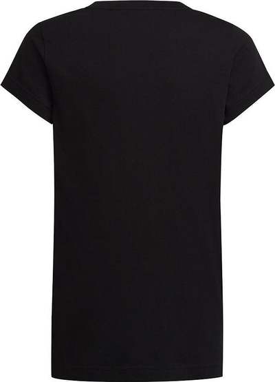 Bluzë vajzash Adidas Dance Metallic Print Tee Jr HD4407, pambuk, me logo, e zezë