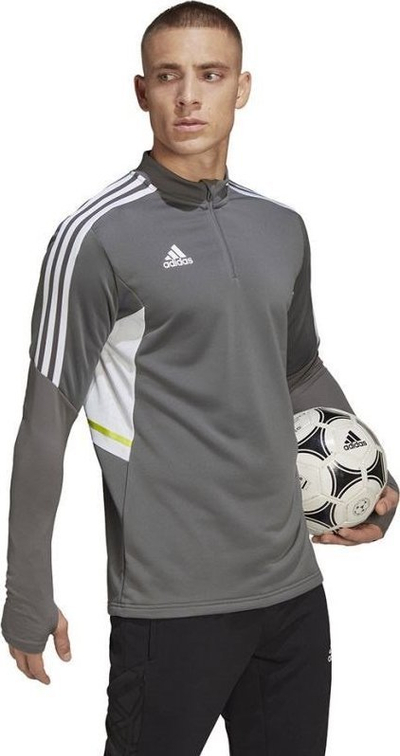 Bluzë treningu adidas Condivo 22 Training me zinxhir 1/2, Aeroready, për burra, gri
