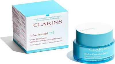 Krem fytyre Clarins Hydra-Essentiel HA2, për lëkurë normale në të thatë, 50ml, blu
