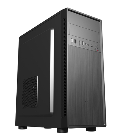 Kuti kompjuterike Gembird Fornax 160, Midi Tower, ATX, e zezë