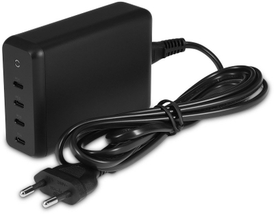 Karikues LMP USB C GaN 165W, 4 porta USB C, Power Delivery 3.0, i zi