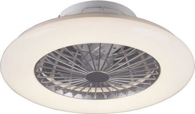 Тавански вентилатор Netlighting Stralsund, LED 3000-6500K, со далечински управувач, титаниум