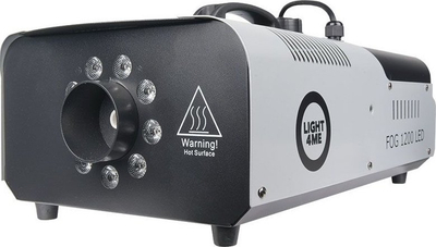 Makineri tymi Light4Me Fog 1200 LED, 1200W, rezervuar 2L, me telekomandë