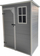 Shtëpizë kopshti Saska Garden Tool House, PVC, 152x91x192.5 cm, gri e errët