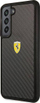 Mbrojtëse telefoni Ferrari FEHCS22MFCAK, për Galaxy S22+ S906, karbon i vërtetë, e zezë