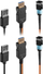Kabllo HDMI me fibër optike Lindy 38360, 100m, 8K, portokalli