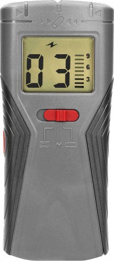 Detektor kabllosh dhe metalesh DM-3, ekran LCD, me bateri, gri