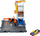 Set loje Hot Wheels City Downtown Repair Station, me ashensor, përfshin 1 makinë lodër, shumëngjyrësh