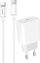 Karikues muri Vega Denmen TA800, 25W PD, USB‑C me kabllo USB‑C në Lightning 2m, i bardhë