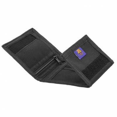 Portofol Barcelona FCB 525, poliester, mbyllje me Velcro, shumëngjyrësh