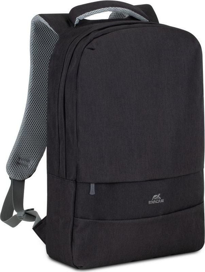 Çantë shpine për laptop RivaCase Prater 7562, 15.6", me mbrojtje kundër vjedhjes, e zezë