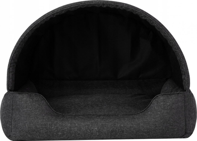 Shtëpizë me tendë për qen PROMPTER, 2 në 1, 82x58 cm, gri