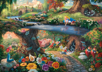 Puzzle Schmidt Spiele Thomas Kinkade Disney Alice in Wonderland, 1000 pjesë, shumëngjyrësh