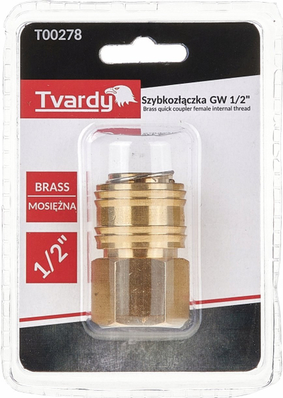 Kapëse e shpejtë bronzi Tvardy T00278, 1/2", filetë e brendshme, ngjyrë bronzi