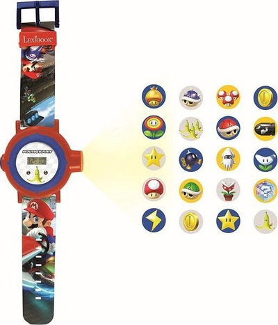 Orë projektori për kalamaj Lexibook Super Mario Kart, digjitale, 20 figura, shumëngjyrëshe