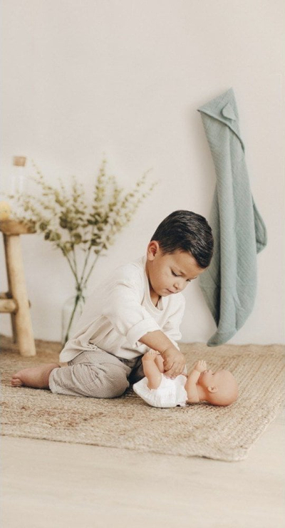 Set pelena loje Smoby Baby Nurse, 4 copë, për kukulla bebe, me shumë ngjyra