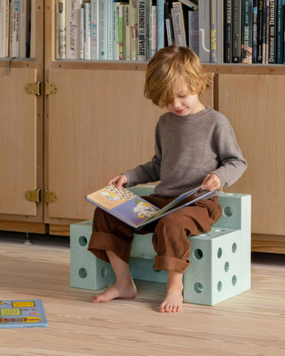 Set ndërtimi për fëmijë MODU Explorer, 15 krijime, Ocean Mint Forest Green