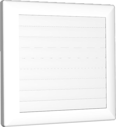 Решетка за вентилација Louver Cord, fi 100, со врвка, бела