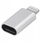 Adapter USB C në Lightning Blue Star, për karikim dhe të dhëna, argjendtë