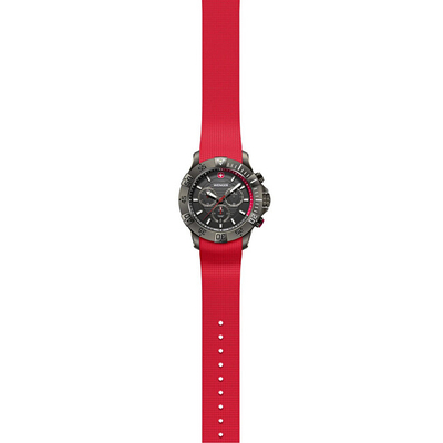 Orë dore burrash Wenger Sea Force Chrono, e kuqe