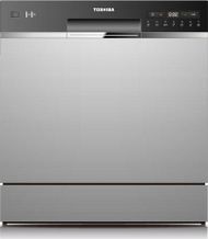 Lavastovilje Toshiba DW-08T2EE, 8 sete, 7 programe, argjendi