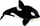 Lodër pelushi LeanToys Orca Mascot, balenë orka 50cm, e zezë me të bardhë