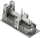 Puzzle 3D metalik Piececool Notre Dame Cathedral, model ndërtimi, ngjyrë argjendtë