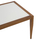 Tavolinë bambu-look alumini me xham 100×58×46 cm (HM5551.01)