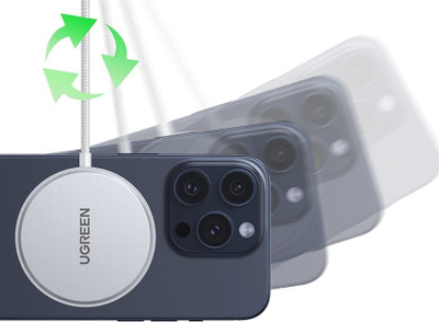 Karikues wireless Ugreen 15W QI2 MagSafe, magnetik, i bardhë