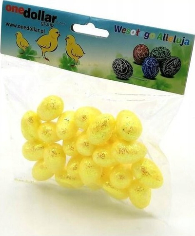 Vezë plastike dekorative MFP Easter, 4 cm, set 12 copë, shumëngjyrëshe