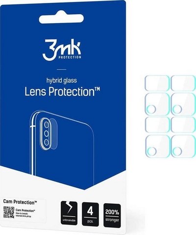 Xham mbrojtës kamere 3mk Glass x4 për Xiaomi Redmi Note 11 Pro 5G Pro Plus 5G, transparent