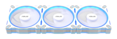Ventilator kase ASUS Prime MR120, 120mm, ARGB, i bardhë, set 3 copë
