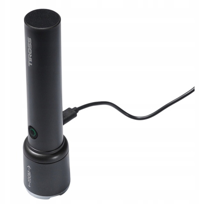 Dritë dore Tiross LED 5W 300LM, me karikim USB C, me zoom, e zezë