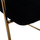 Stol velvet + metal 54×58×95 cm (HM8735.04), zezë/ ari