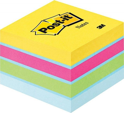 Kubi vetëngjitës 3M Post-it 2051-U, 51x51mm, 400 fletë, ngjyra ultra