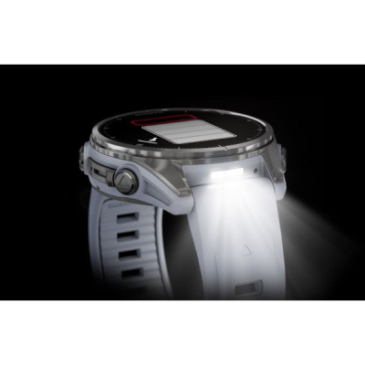 Ora e zgjuar Garmin Fenix 8 AMOLED 43mm, GPS, 1.3", e bardhë