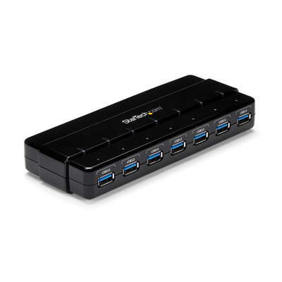 Hub USB StarTech ST7300USB3B, 7 porta, USB 3.0, i zi