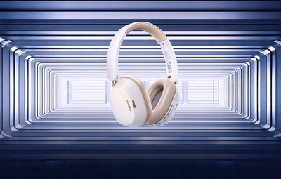 Слушалки Ugreen HiTune Max 5C, безжични, ANC 43dB, бело беж