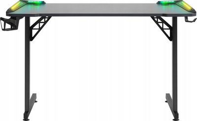 Tavolinë gaming Defender Infinity, 120x60 cm, LED RGB, e zezë
