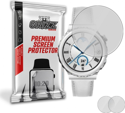 Film mbrojtës mat GrizzGlass për Huawei Watch GT 3 Pro 43mm, OxyFree, transparent