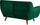Divan BODO Velvet, 2 vendsh, kadife, jeshile smerald