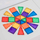 Lojë me ndërtuese Connetix Magnetic Tiles Rainbow Mini Pack, 24 copa, pllaka magnetike transparente, shumëngjyrëshe