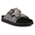 Sandale D.FRANKLIN Nordic Sandal Buckle Zebra, me platformë, të zeza me print zebra