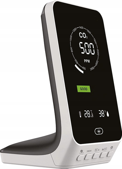 Monitor CO2 TFA Dostmann AIRCO2NTROL Up 31.5010.02, ekran dixhital, matje në kohë reale, i bardhë