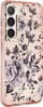 Kapak telefoni Guess GUHCS23SHCFWSP, Samsung Galaxy S23, hardcase Flower Collection, rozë me lule