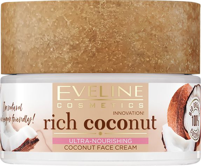 Krem fytyre Eveline Rich Coconut, ultra ushqyes, 50ml